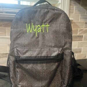 Thirty-One Gray backpack with Wyatt